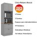 Cozinha Modulada 3 Pecas 192cm CE759 Americana Cinza Nature Henn