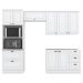 Cozinha Modulada 4 Pecas 272 cm CE373 Americana Branco Calcare Henn