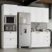 Cozinha Modulada 4 Pecas 272 cm CE373 Americana Branco Calcare Henn