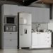 Cozinha Modulada 4 Pecas 272 cm CE373 Americana Cinza Calcare Henn