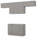 Cozinha Modulada 4 Pecas 280 cm CE757 Americana Cinza Henn