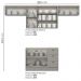 Cozinha Modulada 4 Pecas 280 cm CE757 Americana Cinza Henn