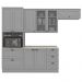 Cozinha Modulada 5 Pecas 272 cm CE171 Americana Cinza Calcare Henn