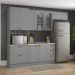Cozinha Modulada 5 Pecas 272 cm CE171 Americana Cinza Calcare Henn