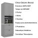 Cozinha Modulada 5 Pecas 272 cm CE171 Americana Cinza Calcare Henn