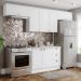 Cozinha Modulada 5 Pecas 280 cm Americana Branco Calcare Henn