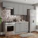 Cozinha Modulada 5 Pecas 280 cm Americana Cinza Calcare Henn