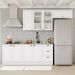Cozinha Modulada 5 Pecas 280 cm CE379 Americana Branco Calcare Henn