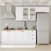 Cozinha Modulada 5 Pecas 280 cm CE379 Americana Branco Nature Henn