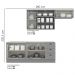 Cozinha Modulada 5 Pecas 280 cm CE379 Americana Cinza Calcare Henn