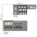 Cozinha Modulada 5 Pecas 280 cm CE379 Americana Cinza Nature Henn