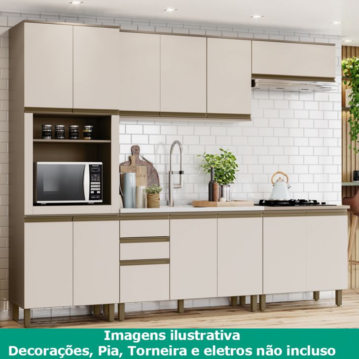 Jogo De Armários Para Cozinha MDF Modulada Henn - Móveis Leartam 3619 - Jogo  De Armários Para Cozinha MDF Modulada Henn - Móveis Leartam - Henn