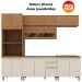 Cozinha Modulada 6 Pecas 272 cm Requinte Nature Areia Henn