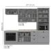 Cozinha Modulada 7 Pecas 272 cm CE790 Americana Cinza Calcare Henn