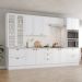 Cozinha Modulada 7 Pecas 343 cm CE172 Americana Branco Calcare Henn