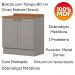 Cozinha Modulada 9 Pecas 240 cm CE856 Americana Cinza Nature Henn