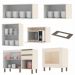 Cozinha Modulada Connect 7 Peças Off White com Balcão Forno - Móveis Henn