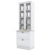 Cristaleira 2 Portas 2 Gav 72 cm C357 Americana Branco Calcare Henn