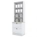 Cristaleira 2 Portas 2 Gav 72 cm C357 Americana Branco Calcare Henn