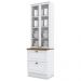Cristaleira 2 Portas 2 Gav 72 cm C357 Americana Branco Nature Henn