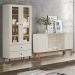 Cristaleira Liz E Buffet Eiffel Para Sala Off White Nature Henn