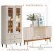 Cristaleira Liz E Buffet Eiffel Para Sala Off White Nature Henn