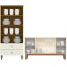 Cristaleira Liz E Buffet Eiffel Para Sala Off White Nature Henn