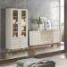 Cristaleira Liz E Buffet Eiffel Para Sala Off White Nature Henn