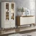 Cristaleira Liz E Buffet Quartzo Para Sala Off White Nature Henn