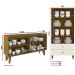 Cristaleira Liz E Buffet Quartzo Para Sala Off White Nature Henn