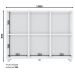 Estante Organizador Multiuso 6 Nichos para Decoração - Aquarela Branco HP