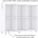Estante Organizador Multiuso 6 Nichos para Decoração - Aquarela Branco HP