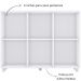 Estante Organizador Multiuso 6 Nichos para Decoração - Aquarela Branco HP