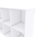 Estante Organizador Multiuso 6 Nichos para Decoração - Aquarela Branco HP
