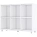 Estante Organizador Multiuso 6 Nichos para Decoração - Aquarela Branco HP