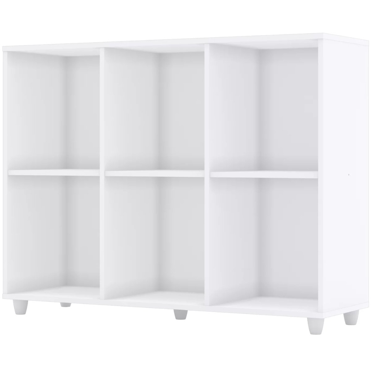 Estante Organizador Multiuso 6 Nichos para Decoração - Aquarela Branco HP