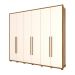 Guarda-Roupa Casal Belmon 6 Portas 6 Gavetas Nature e Off White