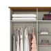 Guarda-Roupa Casal Colin 6 Portas 3 Gavetas Off White e Nature