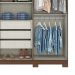 Guarda-Roupa Casal Lima 6 Portas 3 Gavetas Castanho