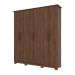 Guarda-Roupa Casal Lima 6 Portas 3 Gavetas Castanho