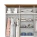 Guarda-Roupa Casal Lima 6 Portas 3 Gavetas Off White e Nature