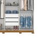 Guarda-Roupa Casal Lima 6 Portas 3 Gavetas Off White e Nature