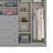 Guarda-Roupa Casal Mississipi 6 Portas 4 Gavetas Cinza