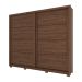 Guarda-Roupa Casal Parma 2 Portas 4 Gavetas Castanho