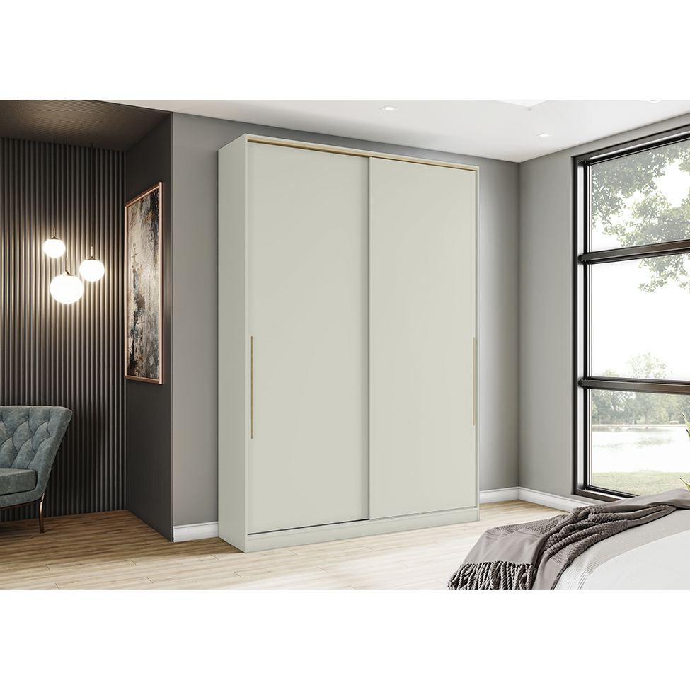Guarda-Roupa Casal Predileto 2 Portas 3 Gavetas Areia