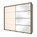 Guarda-Roupa Casal com Espelho Dallas 2 Portas 6 Gavetas Duna e Off White