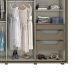 Guarda-Roupa Casal com Espelho Dallas 2 Portas 6 Gavetas Duna e Off White