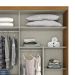 Guarda-Roupa Casal com Espelho Turin 2 Portas 3 Gavetas Nature e Off White