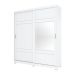 Guarda-Roupa Casal com Espelho Turin Flex 2 Portas 3 Gavetas Branco