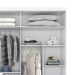 Guarda-Roupa Casal com Espelho Turin Flex 2 Portas 3 Gavetas Branco